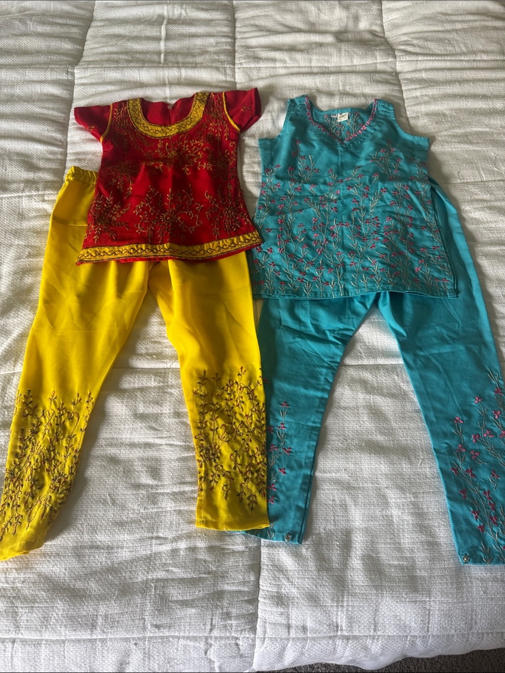Kids Embroidered Traditional indian outfits